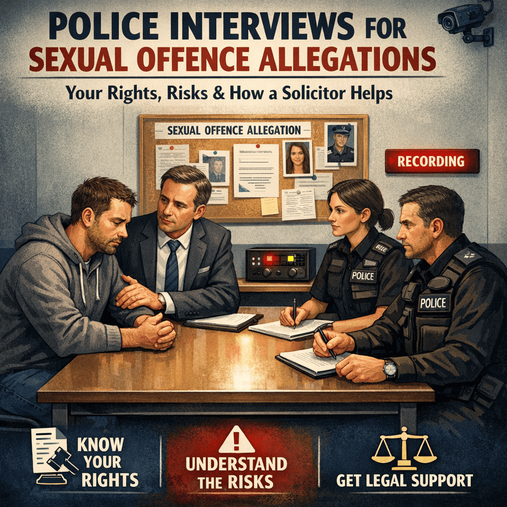 Police interviews for sexual offence allegations your rights, risks, and how a solicitor helps